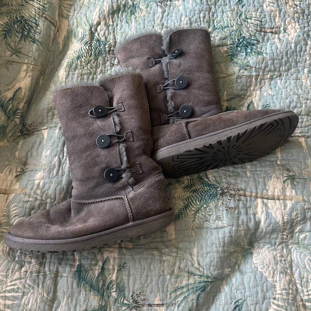 Brown Botton Ugg Boots